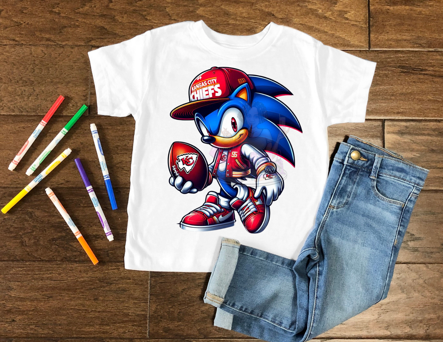 SONIC FOOTBALL (ALL 32 TEAMS AVAIALBLE) TSHIRTS OR HOODIE