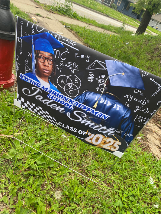 Yard signs w/metal stake
